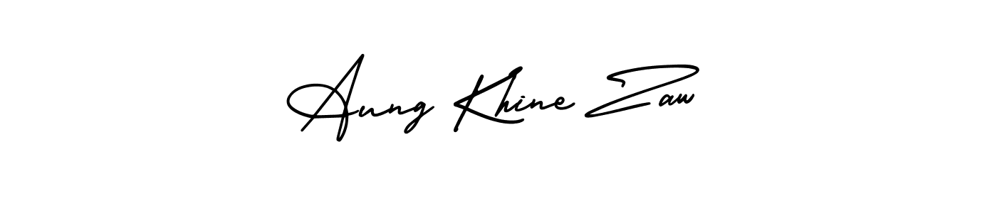 Make a beautiful signature design for name Aung Khine Zaw. Use this online signature maker to create a handwritten signature for free. Aung Khine Zaw signature style 3 images and pictures png