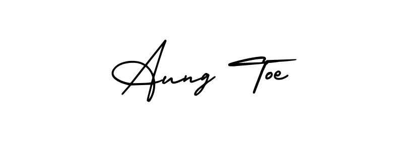 Check out images of Autograph of Aung Toe name. Actor Aung Toe Signature Style. AmerikaSignatureDemo-Regular is a professional sign style online. Aung Toe signature style 3 images and pictures png