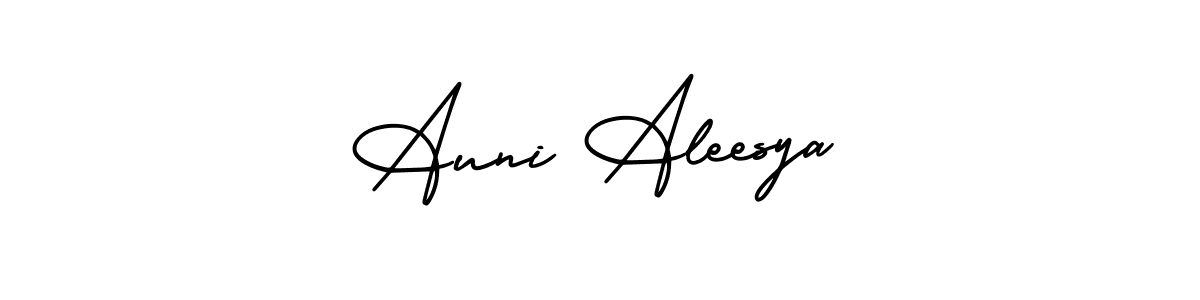 Also we have Auni Aleesya name is the best signature style. Create professional handwritten signature collection using AmerikaSignatureDemo-Regular autograph style. Auni Aleesya signature style 3 images and pictures png