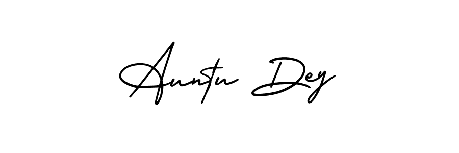 Best and Professional Signature Style for Auntu Dey. AmerikaSignatureDemo-Regular Best Signature Style Collection. Auntu Dey signature style 3 images and pictures png