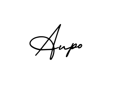 Aupo stylish signature style. Best Handwritten Sign (AmerikaSignatureDemo-Regular) for my name. Handwritten Signature Collection Ideas for my name Aupo. Aupo signature style 3 images and pictures png