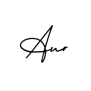 The best way (AmerikaSignatureDemo-Regular) to make a short signature is to pick only two or three words in your name. The name Aur include a total of six letters. For converting this name. Aur signature style 3 images and pictures png