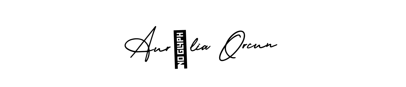 Similarly AmerikaSignatureDemo-Regular is the best handwritten signature design. Signature creator online .You can use it as an online autograph creator for name Aurélia Orcun. Aurélia Orcun signature style 3 images and pictures png