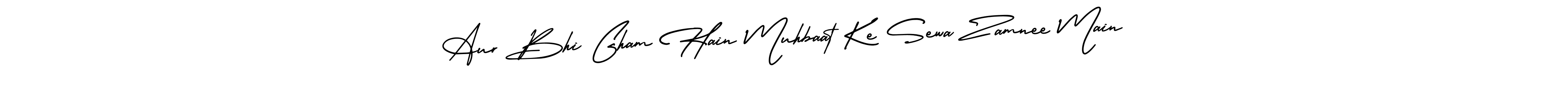 Once you've used our free online signature maker to create your best signature AmerikaSignatureDemo-Regular style, it's time to enjoy all of the benefits that Aur Bhi Gham Hain Muhbaat Ke Sewa Zamnee Main name signing documents. Aur Bhi Gham Hain Muhbaat Ke Sewa Zamnee Main signature style 3 images and pictures png