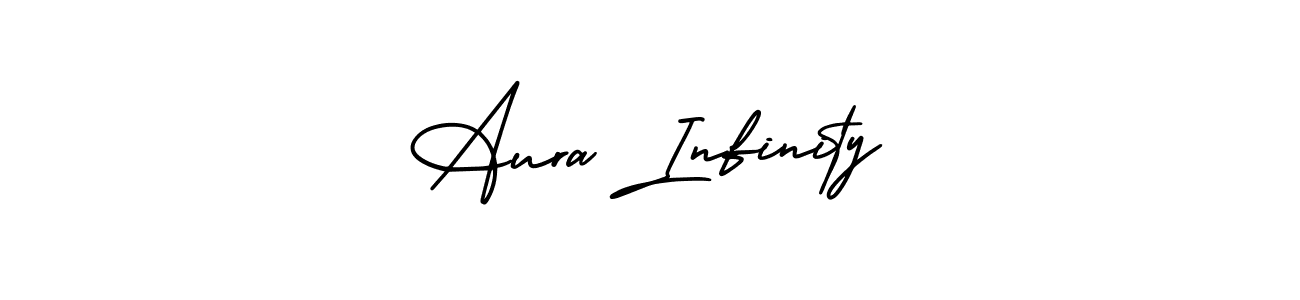 You should practise on your own different ways (AmerikaSignatureDemo-Regular) to write your name (Aura Infinity) in signature. don't let someone else do it for you. Aura Infinity signature style 3 images and pictures png