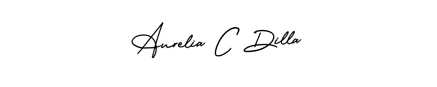 Create a beautiful signature design for name Aurelia C Dilla. With this signature (AmerikaSignatureDemo-Regular) fonts, you can make a handwritten signature for free. Aurelia C Dilla signature style 3 images and pictures png