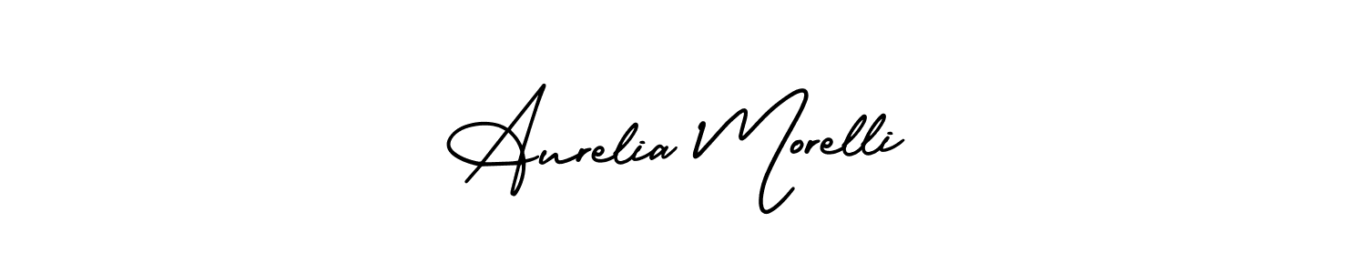 This is the best signature style for the Aurelia Morelli name. Also you like these signature font (AmerikaSignatureDemo-Regular). Mix name signature. Aurelia Morelli signature style 3 images and pictures png