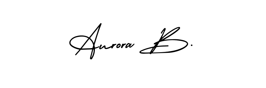 It looks lik you need a new signature style for name Aurora B.. Design unique handwritten (AmerikaSignatureDemo-Regular) signature with our free signature maker in just a few clicks. Aurora B. signature style 3 images and pictures png