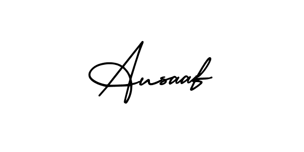 Make a beautiful signature design for name Ausaaf. Use this online signature maker to create a handwritten signature for free. Ausaaf signature style 3 images and pictures png