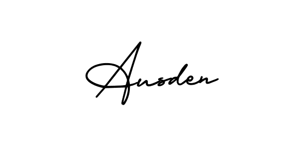 Use a signature maker to create a handwritten signature online. With this signature software, you can design (AmerikaSignatureDemo-Regular) your own signature for name Ausden. Ausden signature style 3 images and pictures png