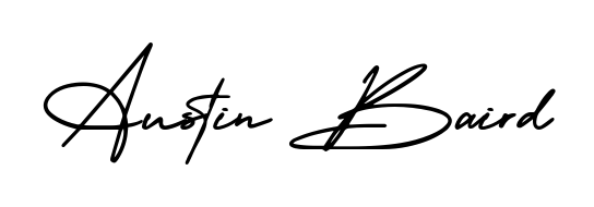 Style your name Austin Baird with confidence using AmerikaSignatureDemo-Regular signature design. Simple, elegant, and ready for immediate document use. Austin Baird signature style 3 images and pictures png