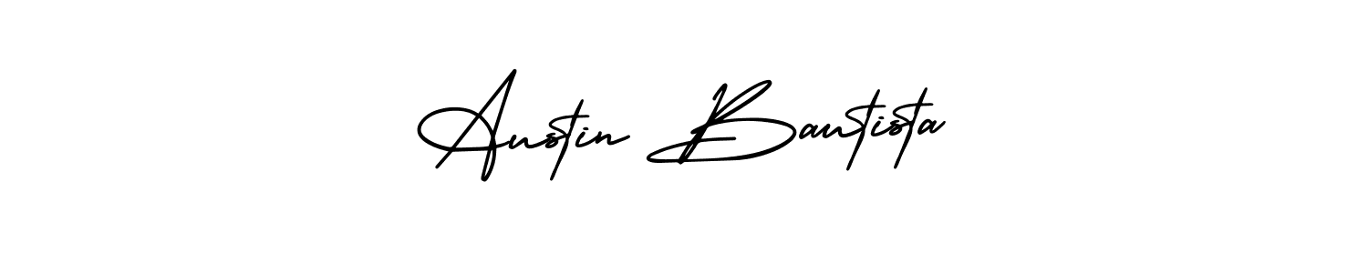Make a beautiful signature design for name Austin Bautista. With this signature (AmerikaSignatureDemo-Regular) style, you can create a handwritten signature for free. Austin Bautista signature style 3 images and pictures png