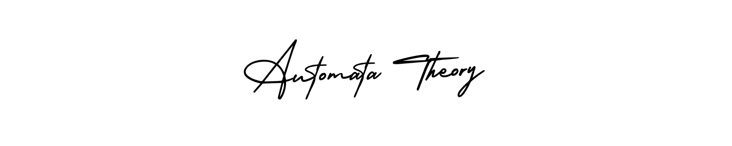 Create a beautiful signature design for name Automata Theory. With this signature (AmerikaSignatureDemo-Regular) fonts, you can make a handwritten signature for free. Automata Theory signature style 3 images and pictures png