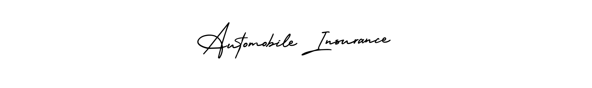 It looks lik you need a new signature style for name Automobile Insurance. Design unique handwritten (AmerikaSignatureDemo-Regular) signature with our free signature maker in just a few clicks. Automobile Insurance signature style 3 images and pictures png