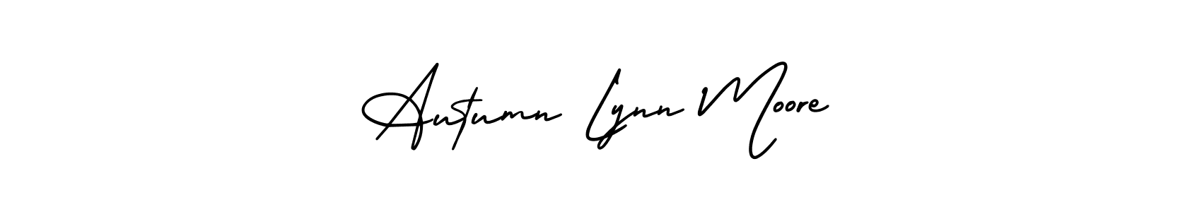 Autumn Lynn Moore stylish signature style. Best Handwritten Sign (AmerikaSignatureDemo-Regular) for my name. Handwritten Signature Collection Ideas for my name Autumn Lynn Moore. Autumn Lynn Moore signature style 3 images and pictures png