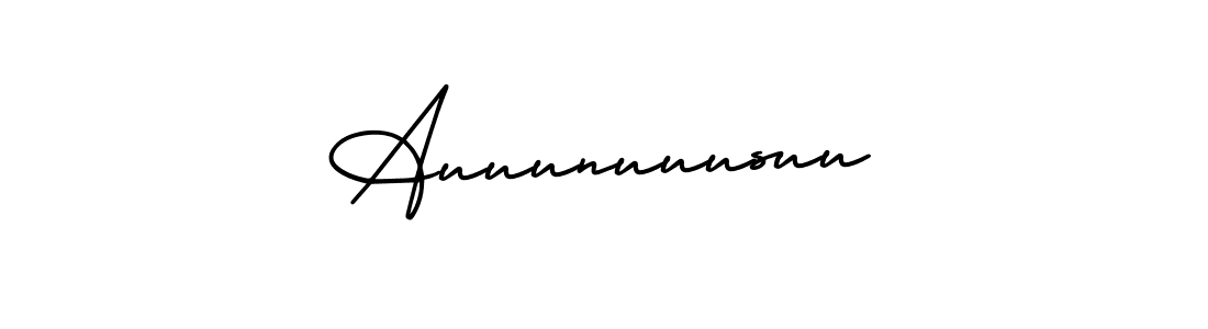 Make a beautiful signature design for name Auuunuuusuu. With this signature (AmerikaSignatureDemo-Regular) style, you can create a handwritten signature for free. Auuunuuusuu signature style 3 images and pictures png