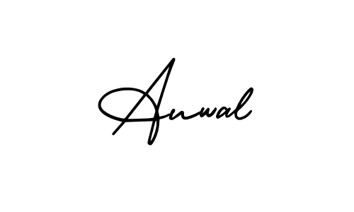 This is the best signature style for the Auwal name. Also you like these signature font (AmerikaSignatureDemo-Regular). Mix name signature. Auwal signature style 3 images and pictures png