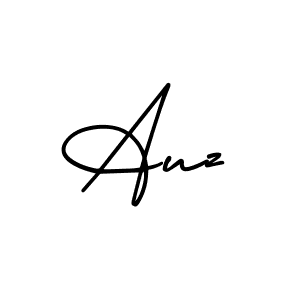 Auz stylish signature style. Best Handwritten Sign (AmerikaSignatureDemo-Regular) for my name. Handwritten Signature Collection Ideas for my name Auz. Auz signature style 3 images and pictures png