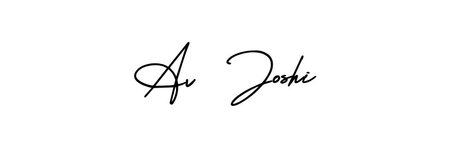 Make a beautiful signature design for name Av  Joshi. Use this online signature maker to create a handwritten signature for free. Av  Joshi signature style 3 images and pictures png