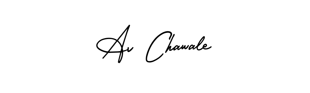 How to Draw Av Chawale signature style? AmerikaSignatureDemo-Regular is a latest design signature styles for name Av Chawale. Av Chawale signature style 3 images and pictures png