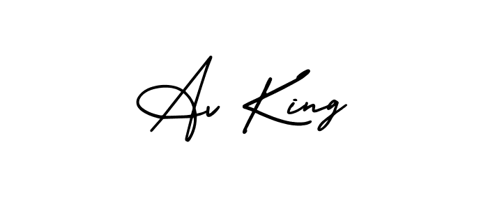 Make a short Av King signature style. Manage your documents anywhere anytime using AmerikaSignatureDemo-Regular. Create and add eSignatures, submit forms, share and send files easily. Av King signature style 3 images and pictures png