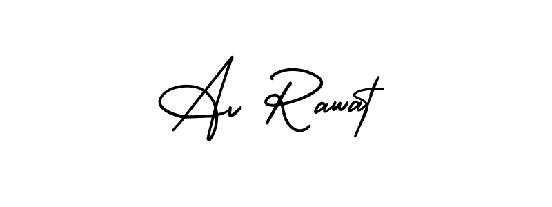 It looks lik you need a new signature style for name Av Rawat. Design unique handwritten (AmerikaSignatureDemo-Regular) signature with our free signature maker in just a few clicks. Av Rawat signature style 3 images and pictures png