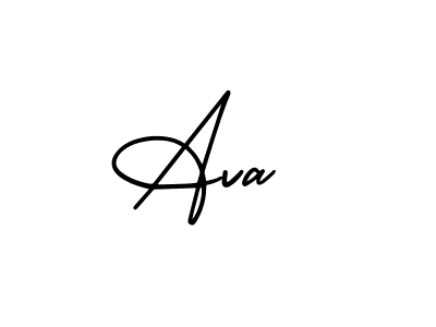 How to make Ava  signature? AmerikaSignatureDemo-Regular is a professional autograph style. Create handwritten signature for Ava  name. Ava  signature style 3 images and pictures png