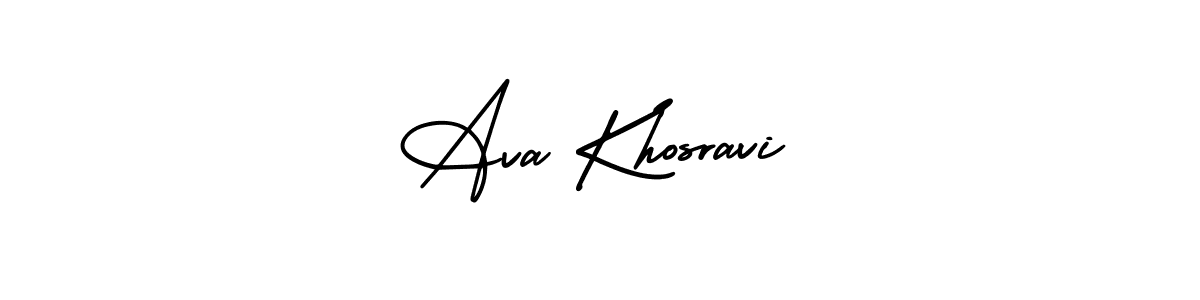 Make a beautiful signature design for name Ava Khosravi. With this signature (AmerikaSignatureDemo-Regular) style, you can create a handwritten signature for free. Ava Khosravi signature style 3 images and pictures png