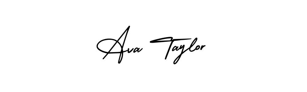 Also You can easily find your signature by using the search form. We will create Ava Taylor name handwritten signature images for you free of cost using AmerikaSignatureDemo-Regular sign style. Ava Taylor signature style 3 images and pictures png