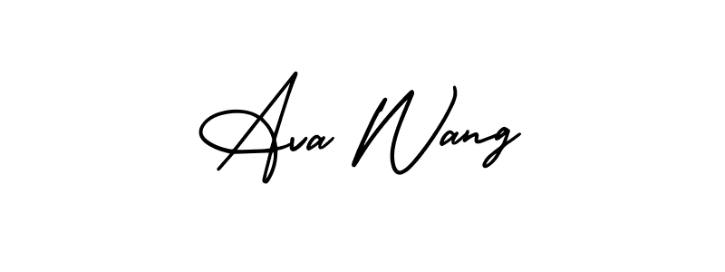 Here are the top 10 professional signature styles for the name Ava Wang. These are the best autograph styles you can use for your name. Ava Wang signature style 3 images and pictures png