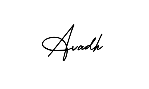 Use a signature maker to create a handwritten signature online. With this signature software, you can design (AmerikaSignatureDemo-Regular) your own signature for name Avadh. Avadh signature style 3 images and pictures png