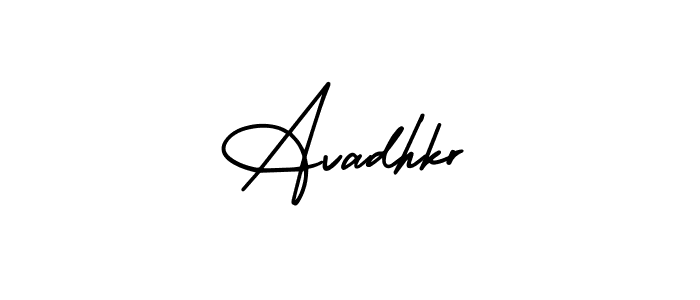 This is the best signature style for the Avadhkr name. Also you like these signature font (AmerikaSignatureDemo-Regular). Mix name signature. Avadhkr signature style 3 images and pictures png