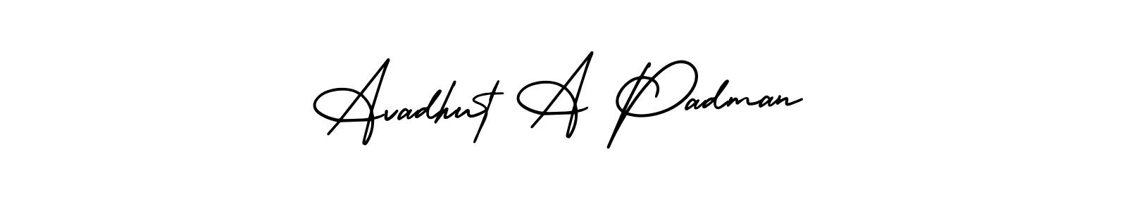 Create a beautiful signature design for name Avadhut A Padman. With this signature (AmerikaSignatureDemo-Regular) fonts, you can make a handwritten signature for free. Avadhut A Padman signature style 3 images and pictures png