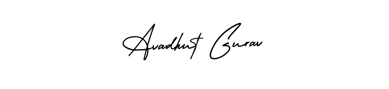 Create a beautiful signature design for name Avadhut Gurav. With this signature (AmerikaSignatureDemo-Regular) fonts, you can make a handwritten signature for free. Avadhut Gurav signature style 3 images and pictures png