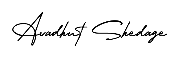 Discover the perfect balance of readability and style for Avadhut Shedage with AmerikaSignatureDemo-Regular font. Create your dream signature today. Avadhut Shedage signature style 3 images and pictures png