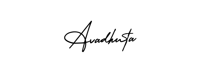 How to make Avadhuta name signature. Use AmerikaSignatureDemo-Regular style for creating short signs online. This is the latest handwritten sign. Avadhuta signature style 3 images and pictures png