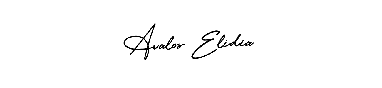 Design your own signature with our free online signature maker. With this signature software, you can create a handwritten (AmerikaSignatureDemo-Regular) signature for name Avalos Elidia. Avalos Elidia signature style 3 images and pictures png