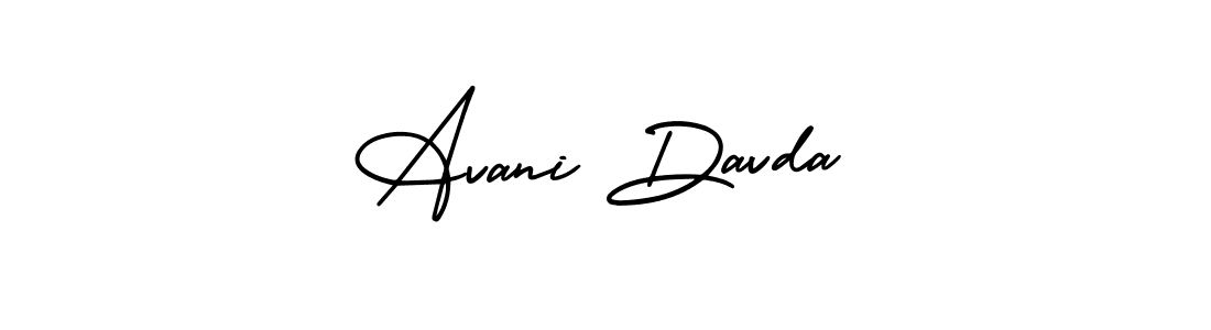 Make a short Avani Davda signature style. Manage your documents anywhere anytime using AmerikaSignatureDemo-Regular. Create and add eSignatures, submit forms, share and send files easily. Avani Davda signature style 3 images and pictures png