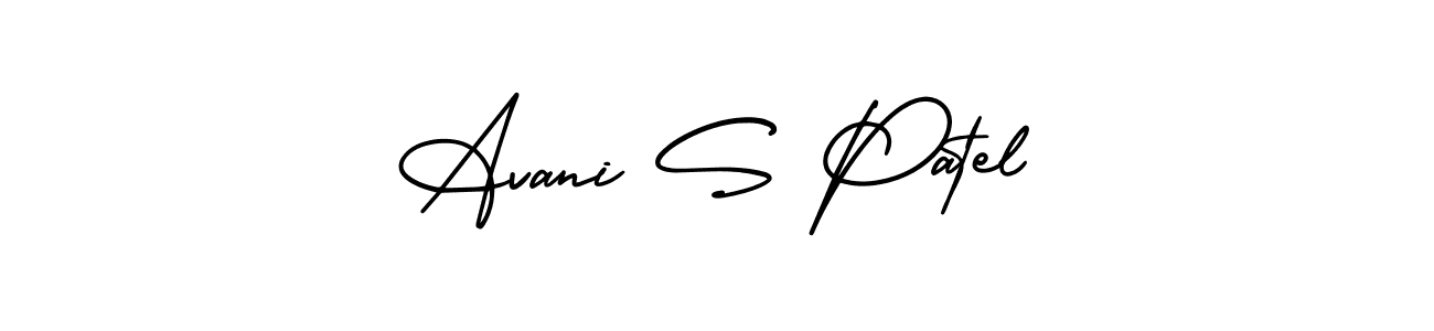 It looks lik you need a new signature style for name Avani S Patel. Design unique handwritten (AmerikaSignatureDemo-Regular) signature with our free signature maker in just a few clicks. Avani S Patel signature style 3 images and pictures png