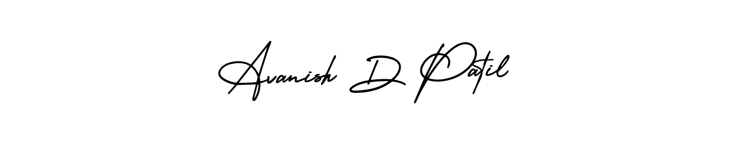 if you are searching for the best signature style for your name Avanish D Patil. so please give up your signature search. here we have designed multiple signature styles  using AmerikaSignatureDemo-Regular. Avanish D Patil signature style 3 images and pictures png