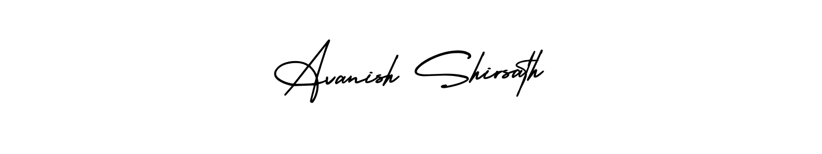Use a signature maker to create a handwritten signature online. With this signature software, you can design (AmerikaSignatureDemo-Regular) your own signature for name Avanish Shirsath. Avanish Shirsath signature style 3 images and pictures png