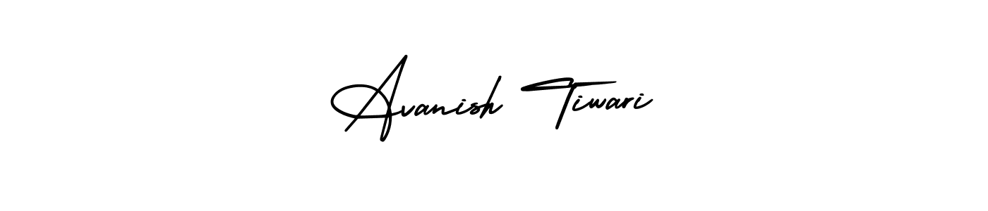 Create a beautiful signature design for name Avanish Tiwari. With this signature (AmerikaSignatureDemo-Regular) fonts, you can make a handwritten signature for free. Avanish Tiwari signature style 3 images and pictures png