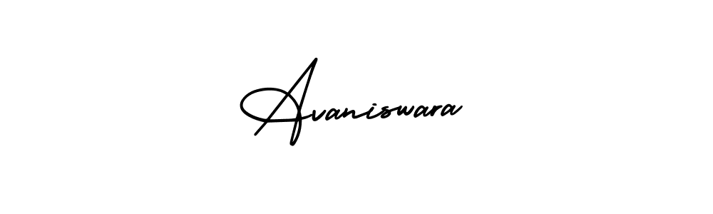 Use a signature maker to create a handwritten signature online. With this signature software, you can design (AmerikaSignatureDemo-Regular) your own signature for name Avaniswara. Avaniswara signature style 3 images and pictures png