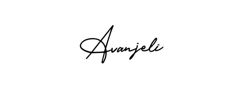 Similarly AmerikaSignatureDemo-Regular is the best handwritten signature design. Signature creator online .You can use it as an online autograph creator for name Avanjeli. Avanjeli signature style 3 images and pictures png