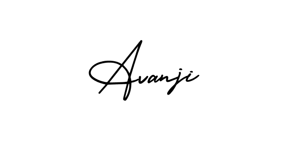 Avanji stylish signature style. Best Handwritten Sign (AmerikaSignatureDemo-Regular) for my name. Handwritten Signature Collection Ideas for my name Avanji. Avanji signature style 3 images and pictures png