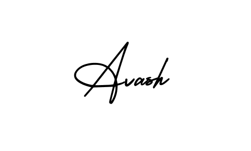 How to make Avash name signature. Use AmerikaSignatureDemo-Regular style for creating short signs online. This is the latest handwritten sign. Avash signature style 3 images and pictures png
