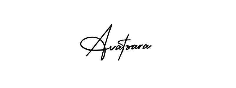 Avatsara stylish signature style. Best Handwritten Sign (AmerikaSignatureDemo-Regular) for my name. Handwritten Signature Collection Ideas for my name Avatsara. Avatsara signature style 3 images and pictures png
