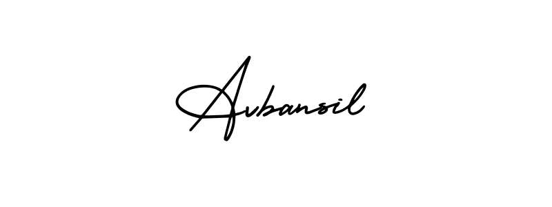 Avbansil stylish signature style. Best Handwritten Sign (AmerikaSignatureDemo-Regular) for my name. Handwritten Signature Collection Ideas for my name Avbansil. Avbansil signature style 3 images and pictures png