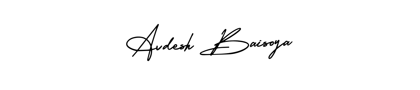 Use a signature maker to create a handwritten signature online. With this signature software, you can design (AmerikaSignatureDemo-Regular) your own signature for name Avdesh Baisoya. Avdesh Baisoya signature style 3 images and pictures png