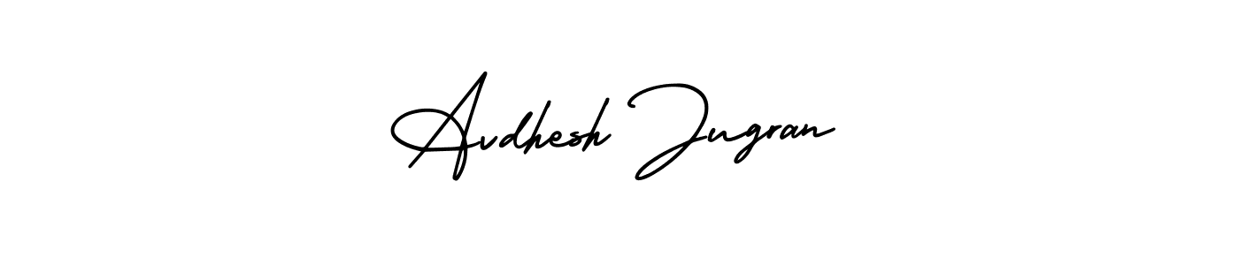 Make a beautiful signature design for name Avdhesh Jugran. With this signature (AmerikaSignatureDemo-Regular) style, you can create a handwritten signature for free. Avdhesh Jugran signature style 3 images and pictures png